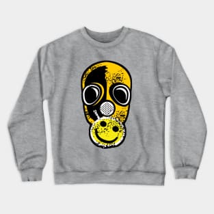 Post Apocalyptic Skull with a Smiley Crewneck Sweatshirt